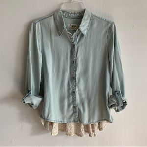 Holding Horses Chambray Long Sleeve Button Down